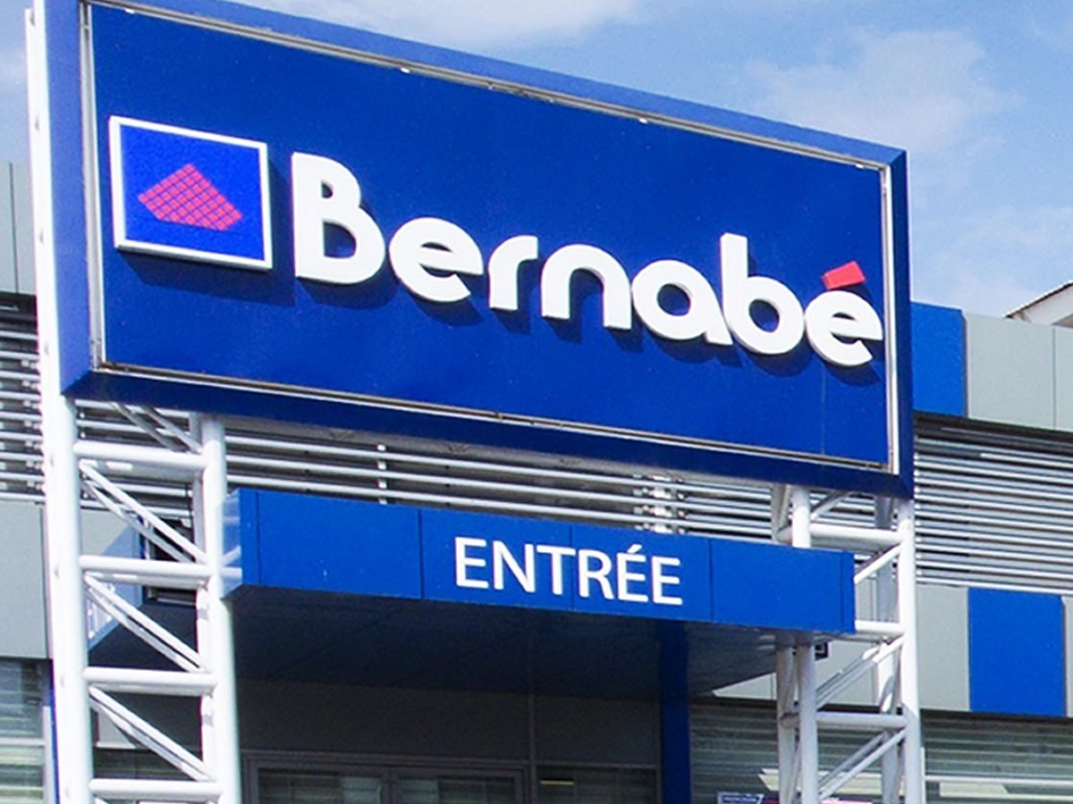 Bernabe hardware store entrance sign